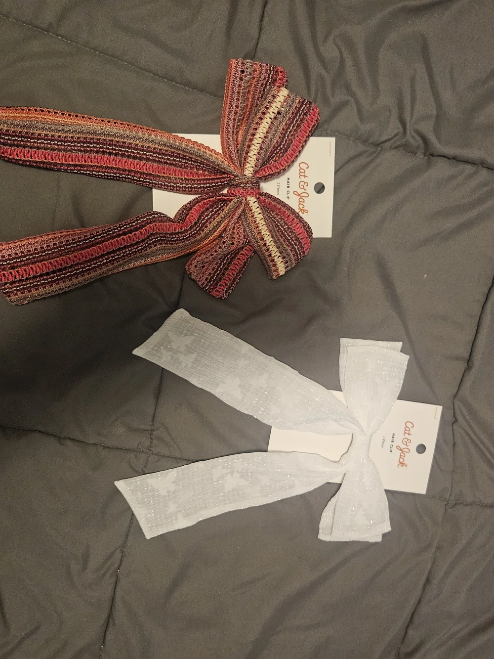 Cat & Jack Hair Bows 2 Piece Set